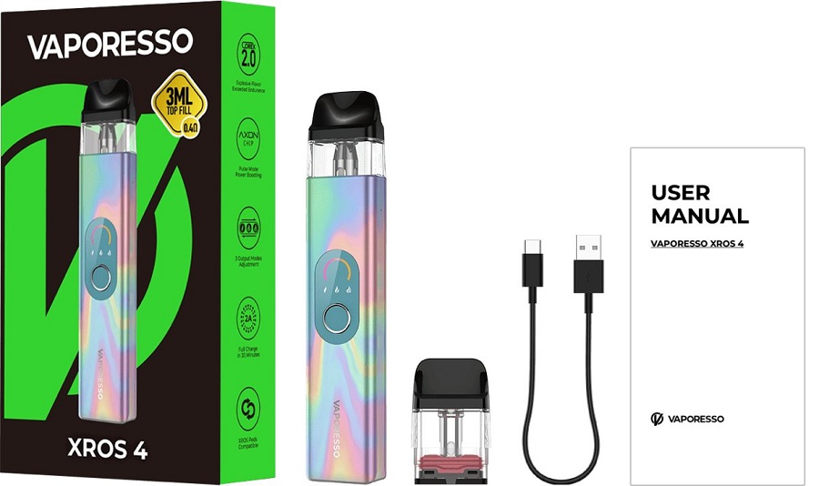 Vaporesso Xros 4 obsah balenia